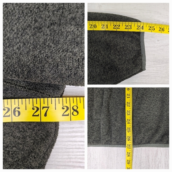 Alpine Design Mens Size Large Pullover 1/4 Snap Button Mock Neck Fleece Sweater - Picture 5 of 7